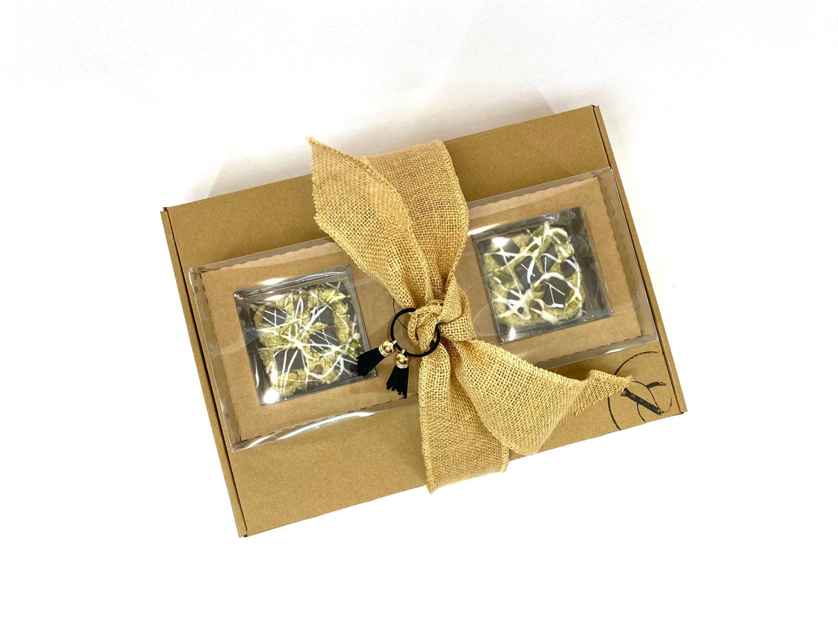 Gift Box - Motza Shabbos Candel Tray Mishloach Manos LE-5358