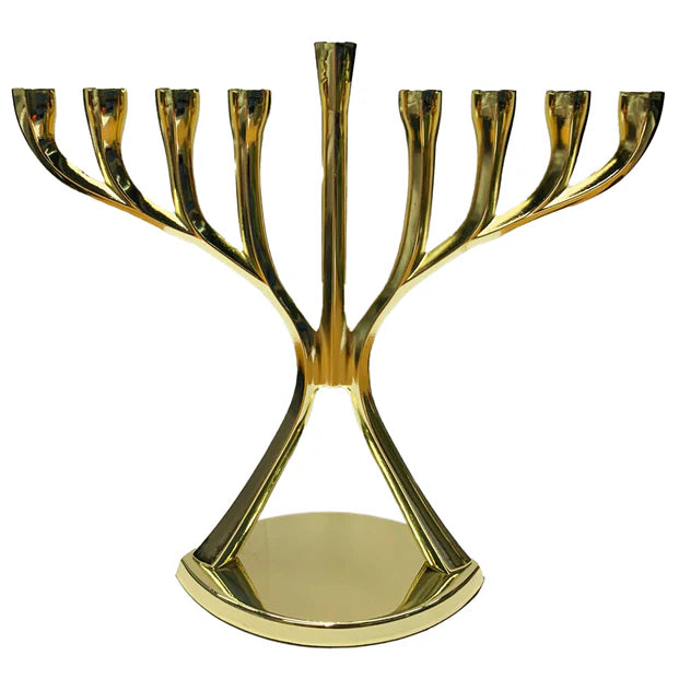 Elegant Metal Menorah - LEHADAR