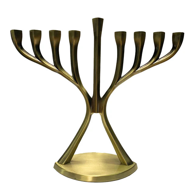 Elegant Metal Menorah - LEHADAR