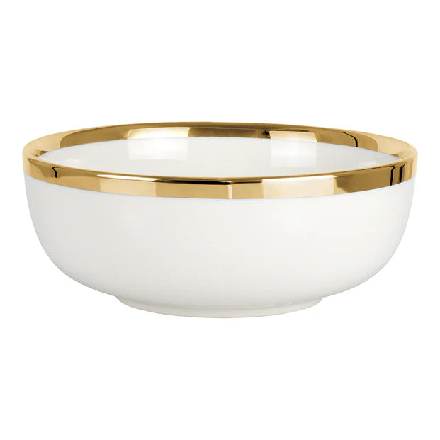Porcelain Dinnerware Set White and Gold - LEHADAR