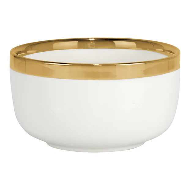 Porcelain Dinnerware Set White and Gold - LEHADAR