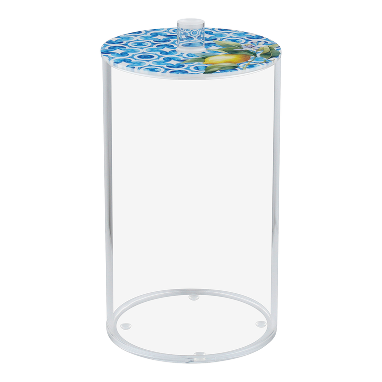 Lucite Cookie Jars Blue Design - LEHADAR