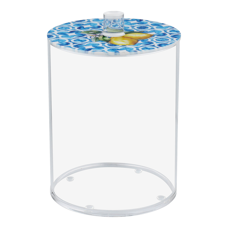 Lucite Cookie Jars Blue Design - LEHADAR