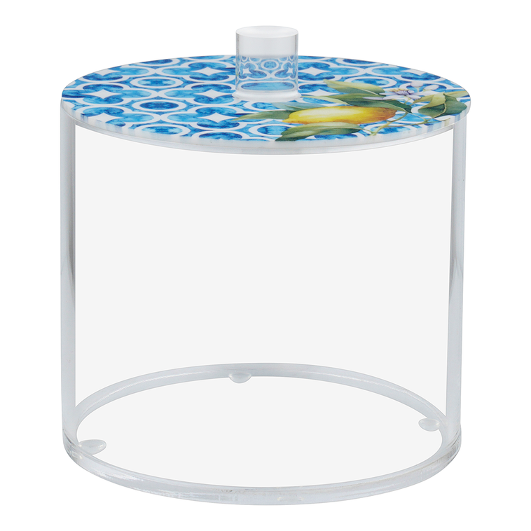 Lucite Cookie Jars Blue Design - LEHADAR