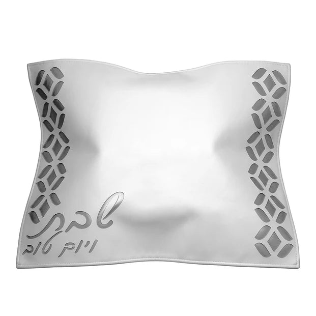 Leatherette Challah Cover with Laser Cut Design - LEHADAR