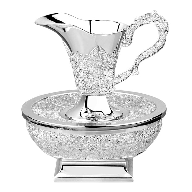 Mayim Achronim Set Silver plated Filigree Design - LEHADAR