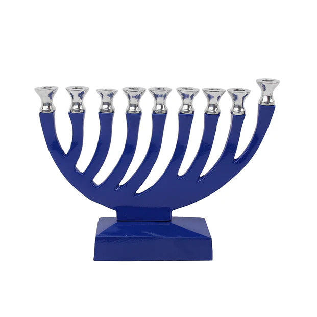 Metal & Enamel Candle Menorah - LEHADAR