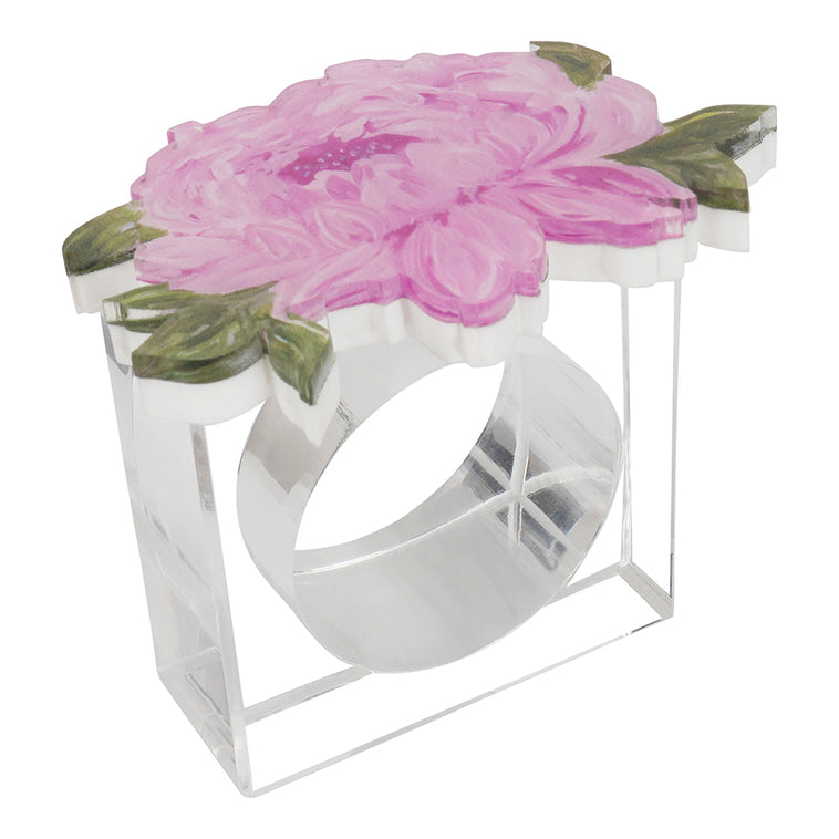 Lucite Yom Tov Napkin Ring Set - LEHADAR