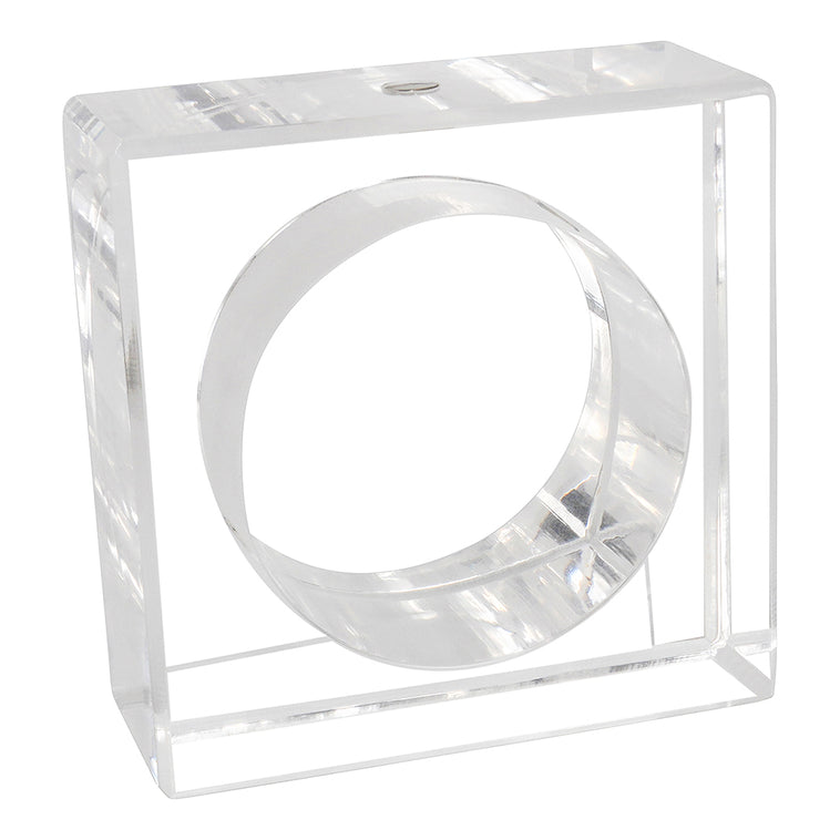 Lucite Yom Tov Napkin Ring Set - LEHADAR