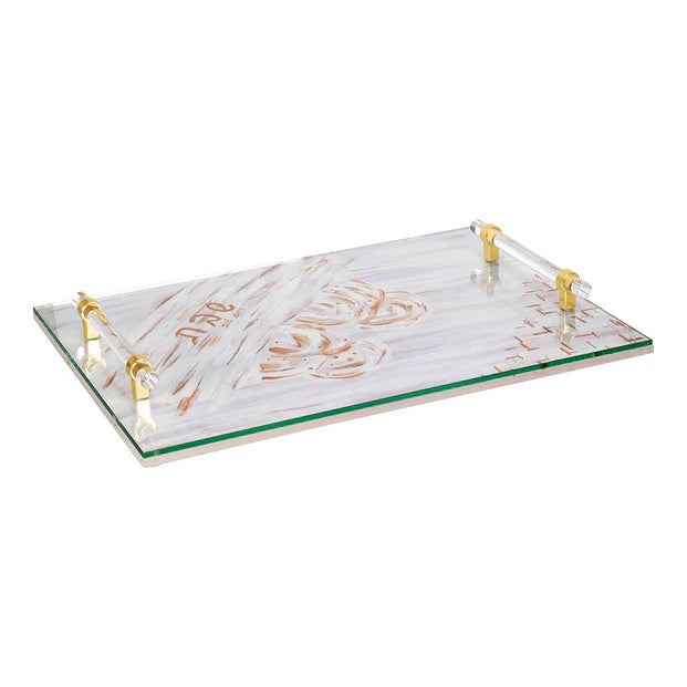 Painted Design Challah Board - LEHADAR