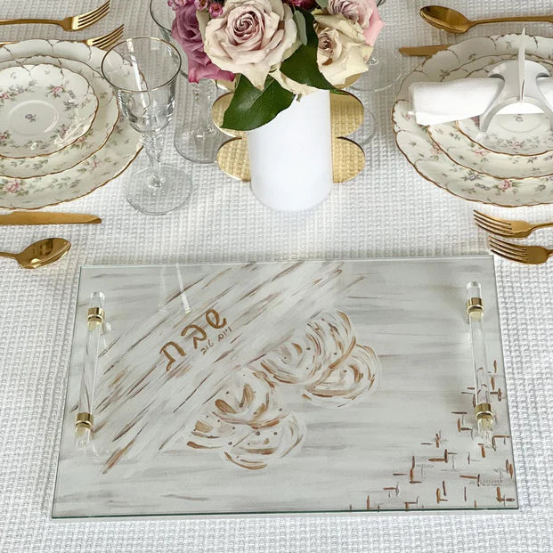 Painted Design Challah Board - LEHADAR