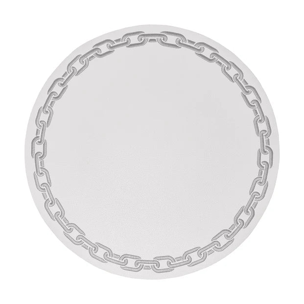 Leatherette Chain Design Placemat Set of 4 - LEHADAR