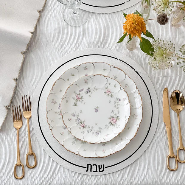 Leatherette Shabbos Placemats - LEHADAR