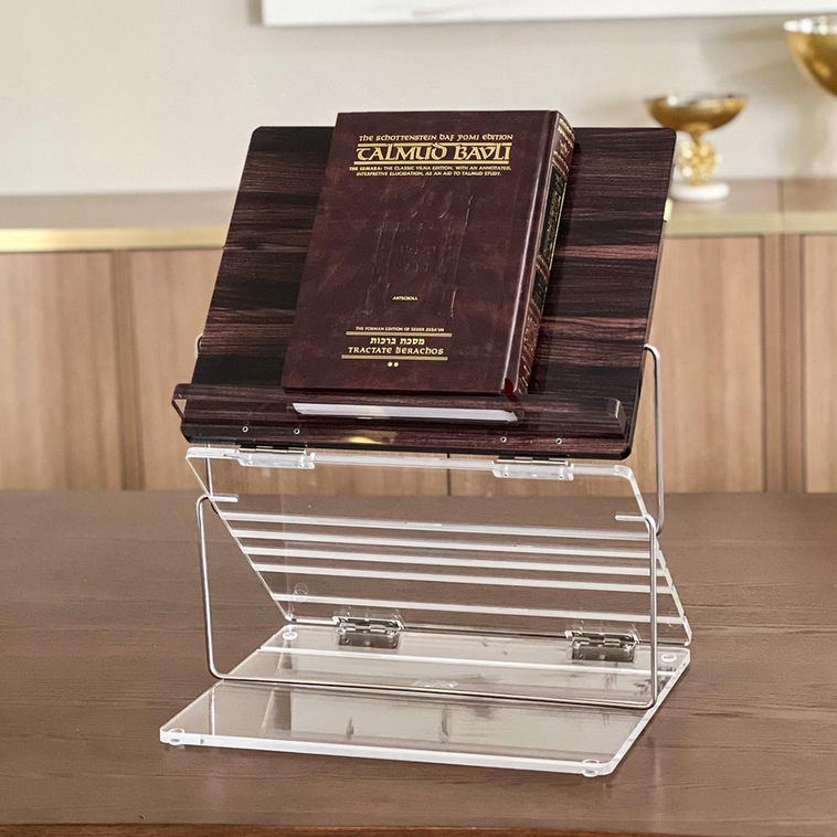 Lucite Wood Look Lucite Shtender - LEHADAR