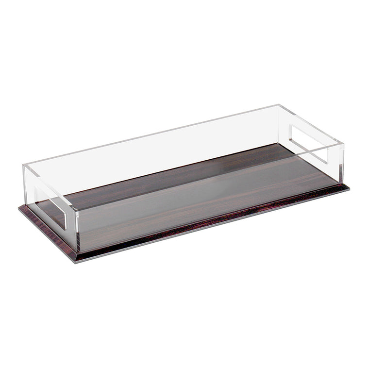 Lucite & Wood Look Challah Tray - LEHADAR