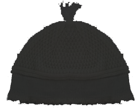 Yerushalmi Kippah Black Medium - LEHADAR