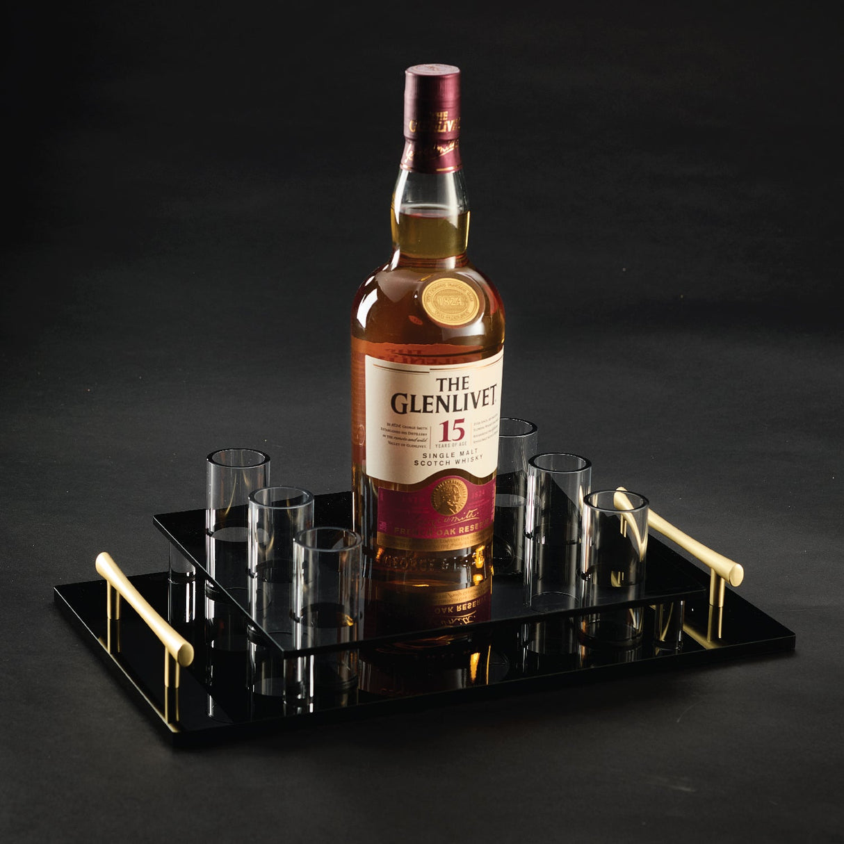 Shot Cup Set- Black Lucite - LEHADAR