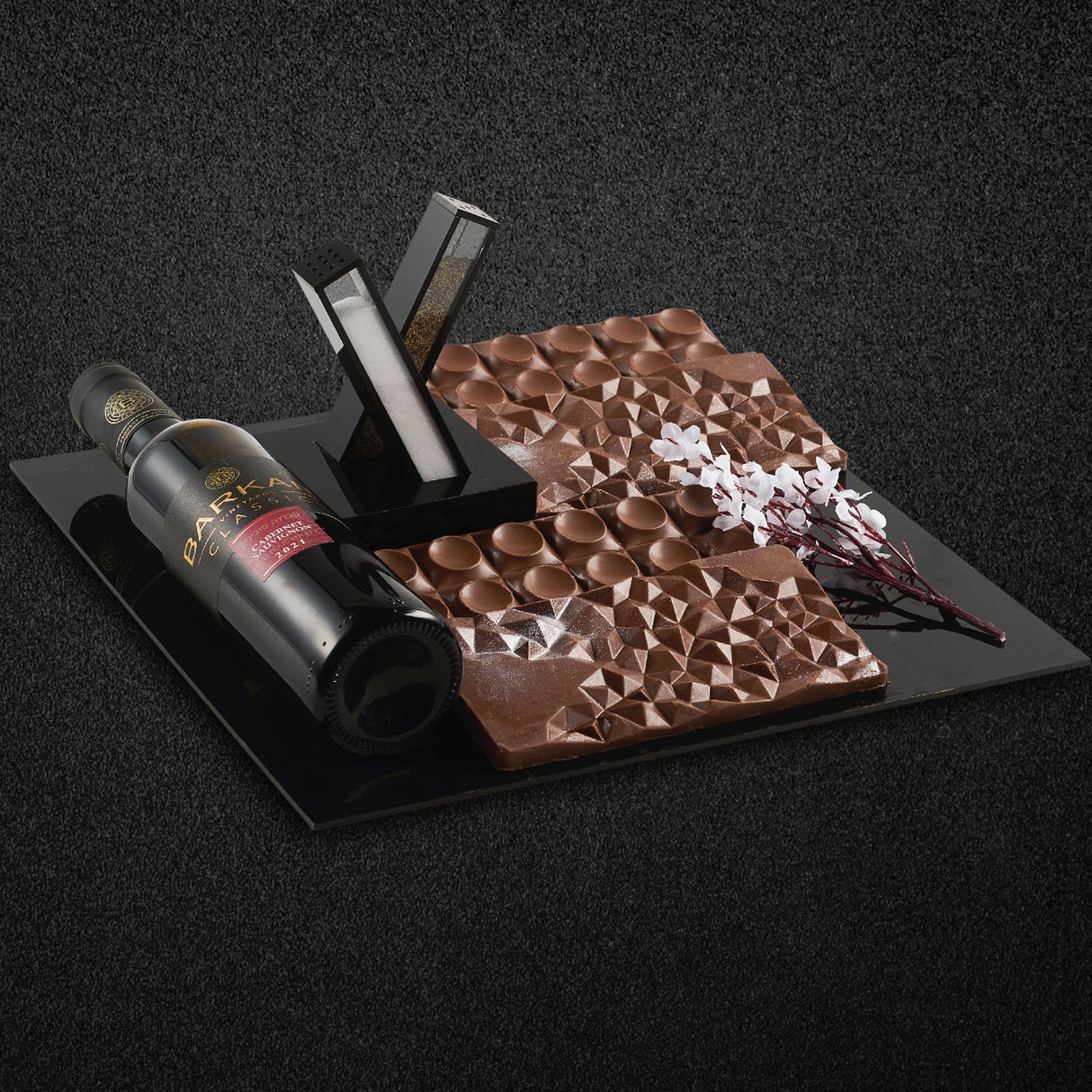 Black X Salt and Pepper Chocolate Arrangement - LEHADAR
