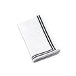 Double Rim Cloth Napkins- Black- Set of 4 - LEHADAR
