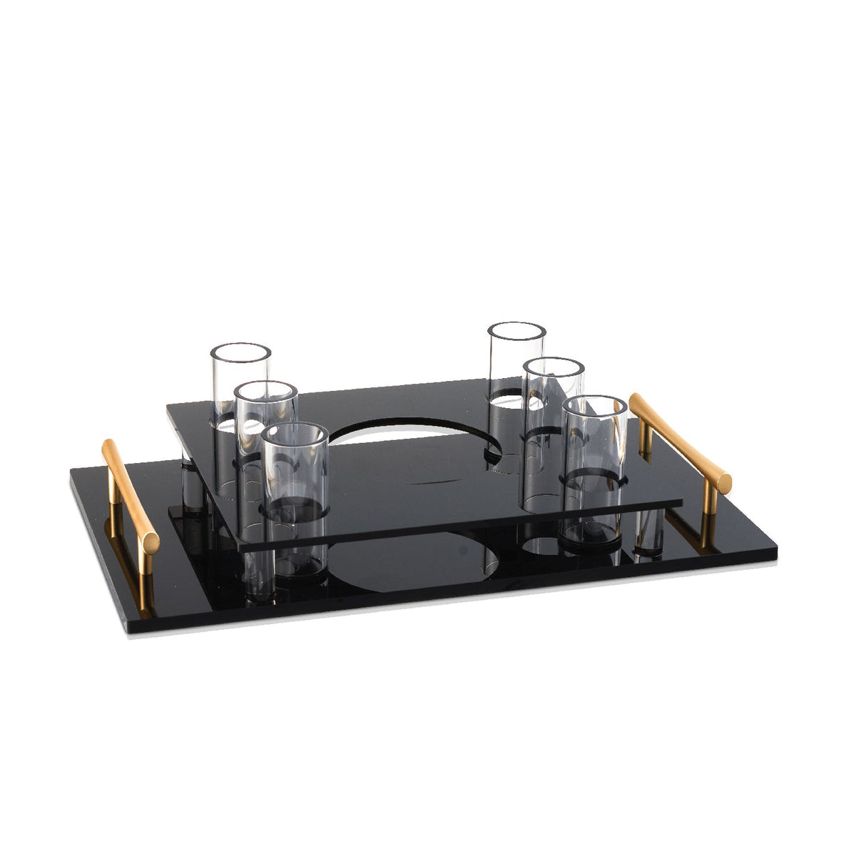Shot Cup Set- Black Lucite - LEHADAR