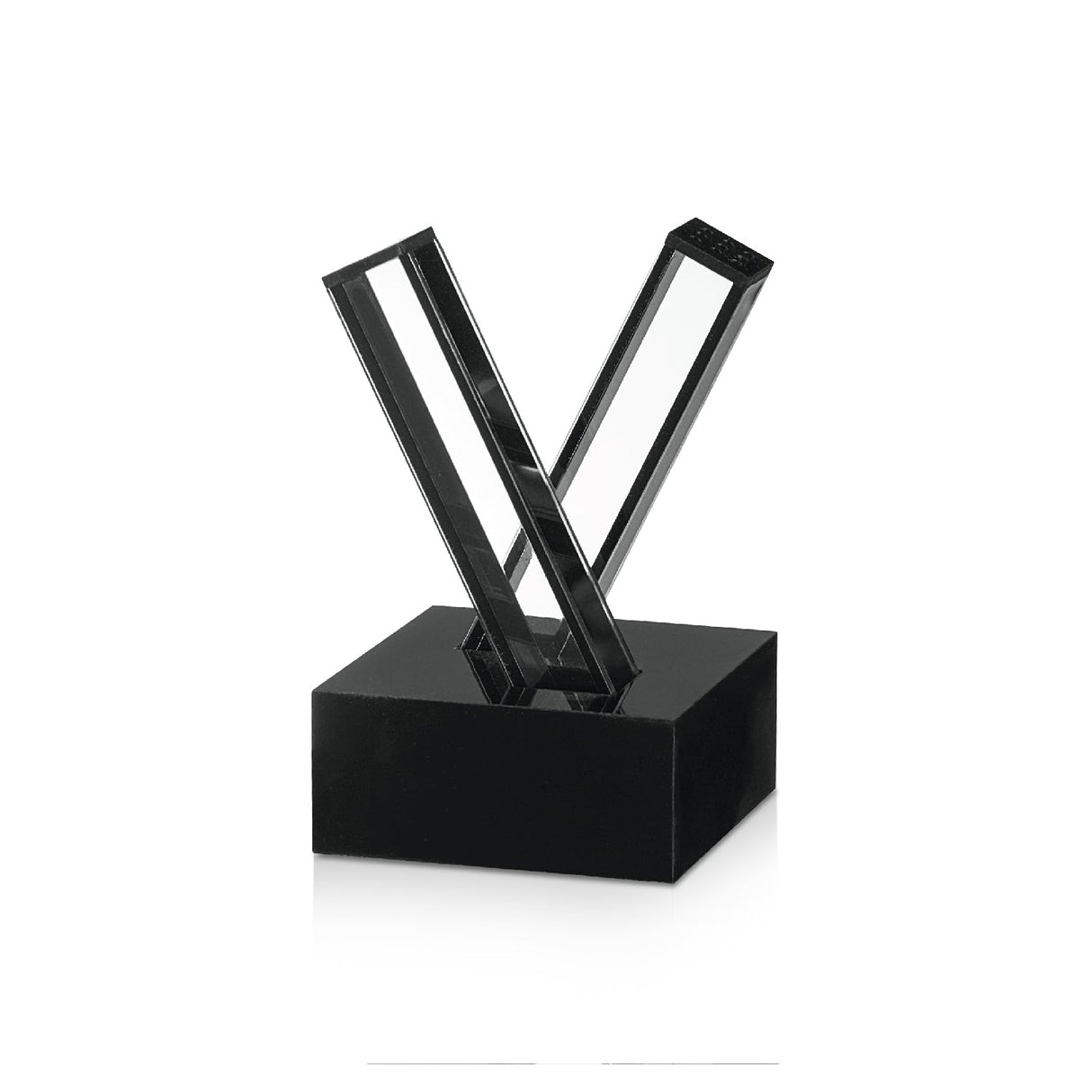 X Salt and Pepper Set- Black Lucite - LEHADAR