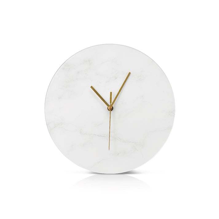 Marble Clock Mishloach Manos- White - LEHADAR