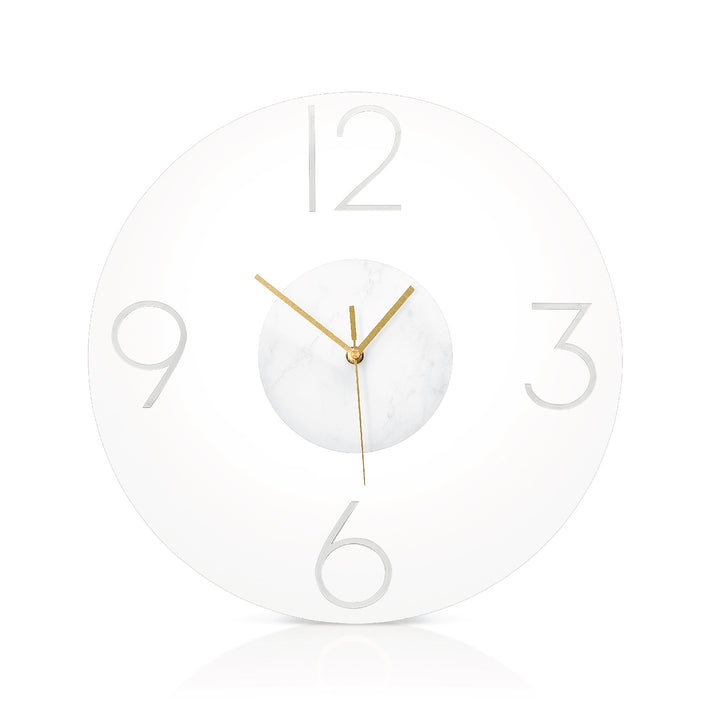 Luxe Clock Mishloach Manos- White Marble - LEHADAR