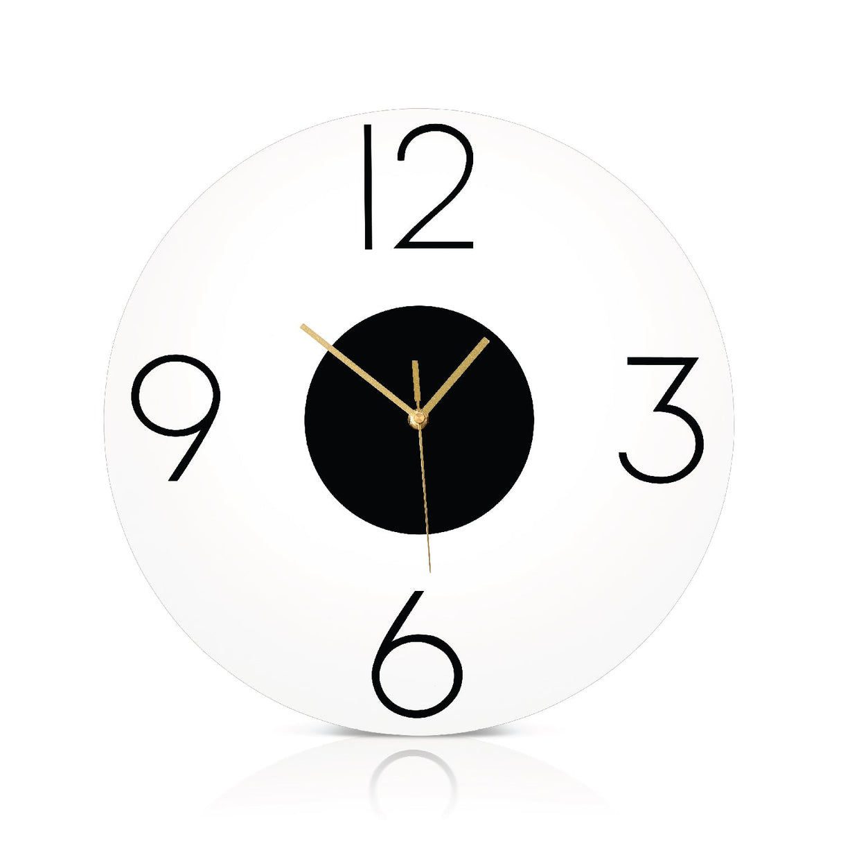 Luxe Clock- Black Lucite - LEHADAR