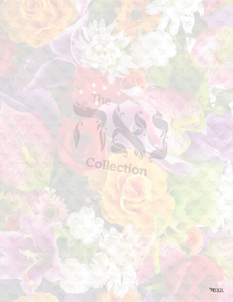 Design paper Floral Size : 8.5x11" 10 Per Pack - LEHADAR