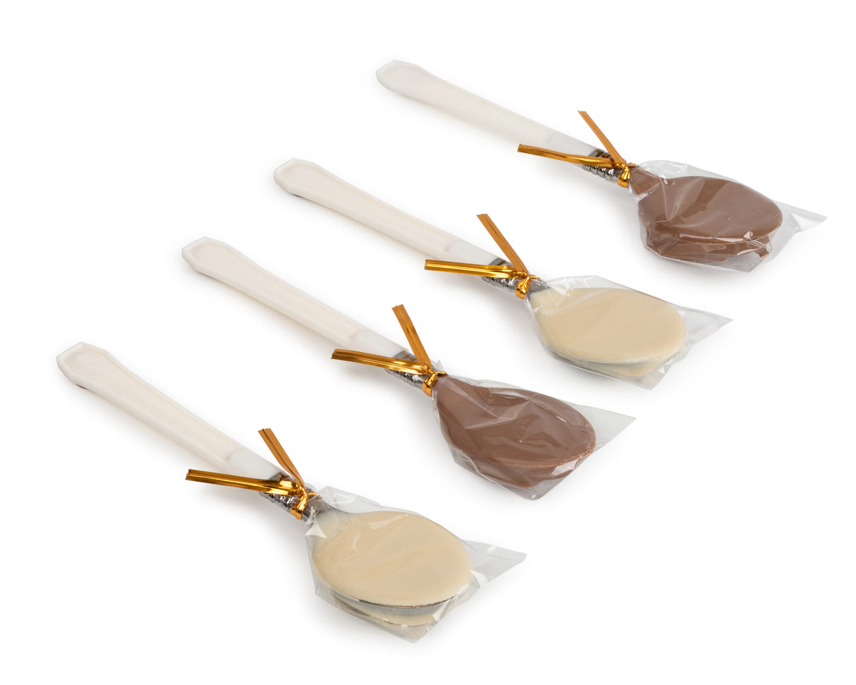 4 Piece Dairy Chocolate Covered Spoons - LEHADAR