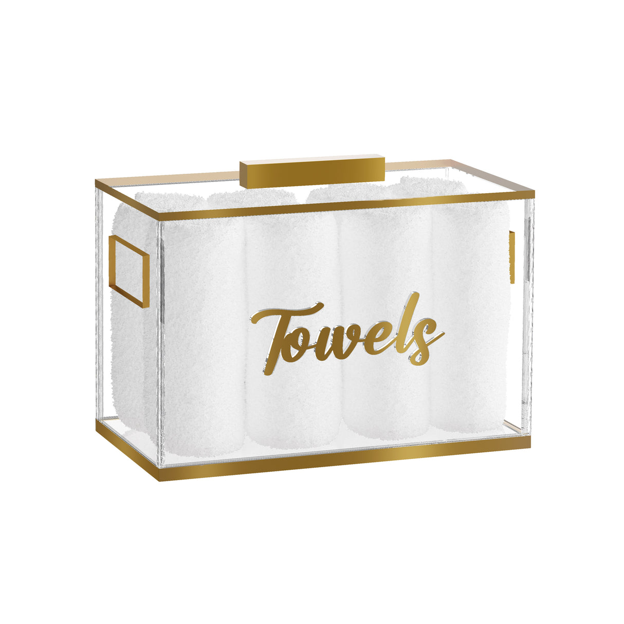 Classic Towel Box with Letters - LEHADAR