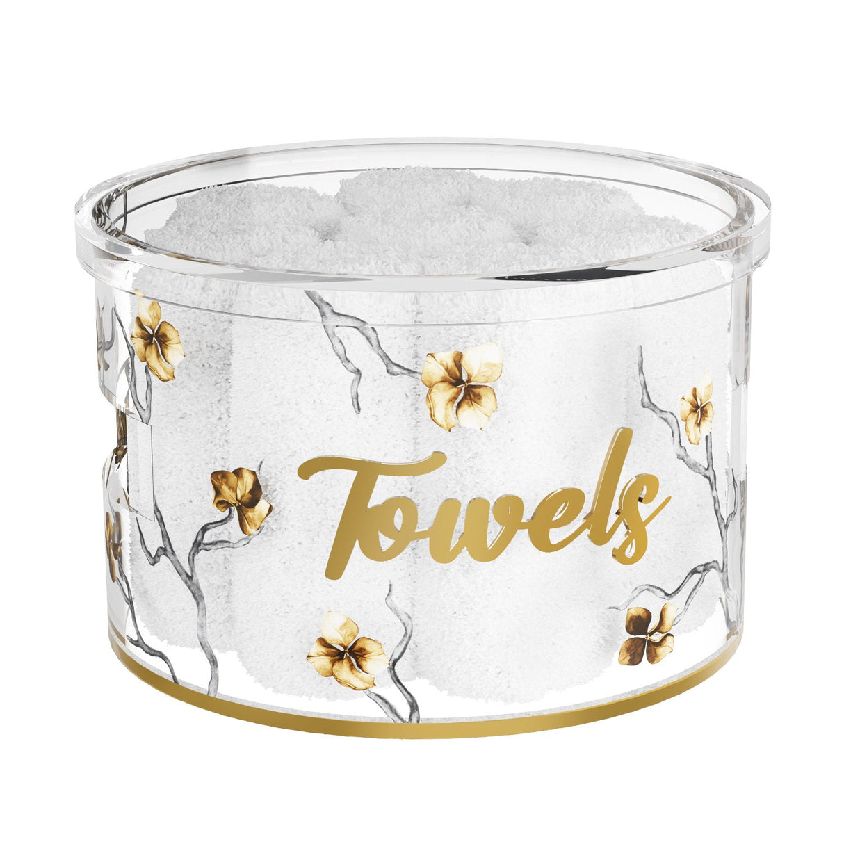 Golden Branch Towel Box - LEHADAR