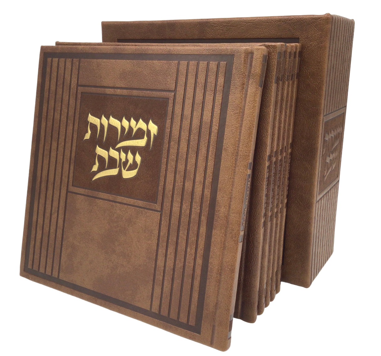 Zemiros Shabbos Holder, Hard Cover, 6V Set - LEHADAR