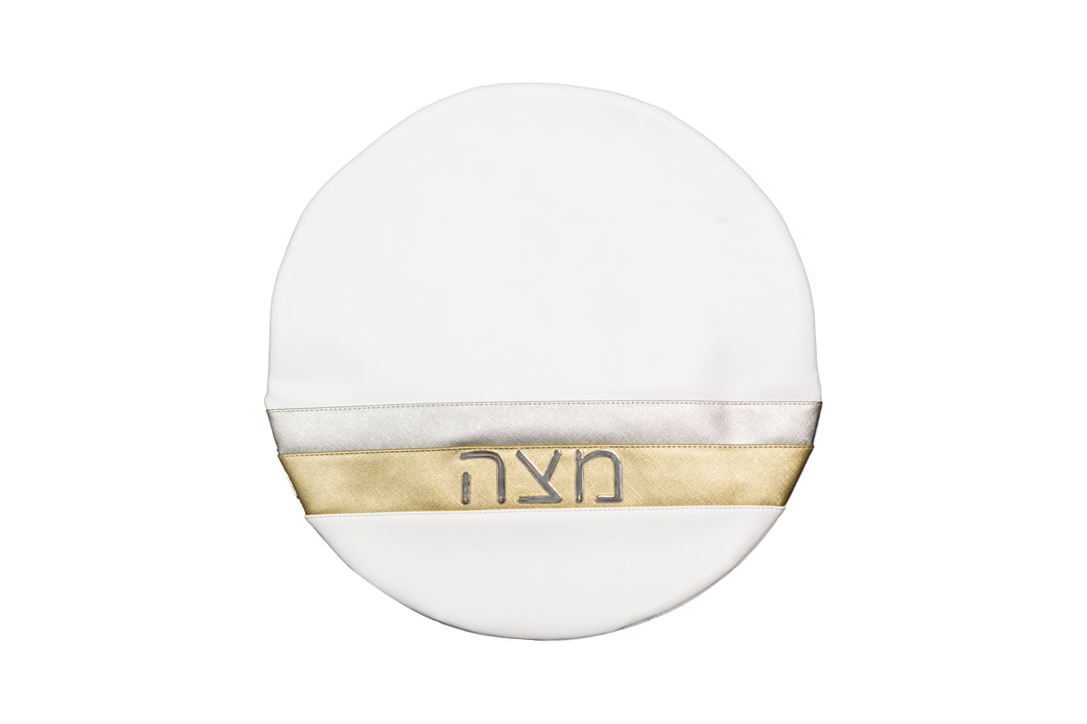 Leather Pesach Seder Matzah bag Stripe design - LEHADAR