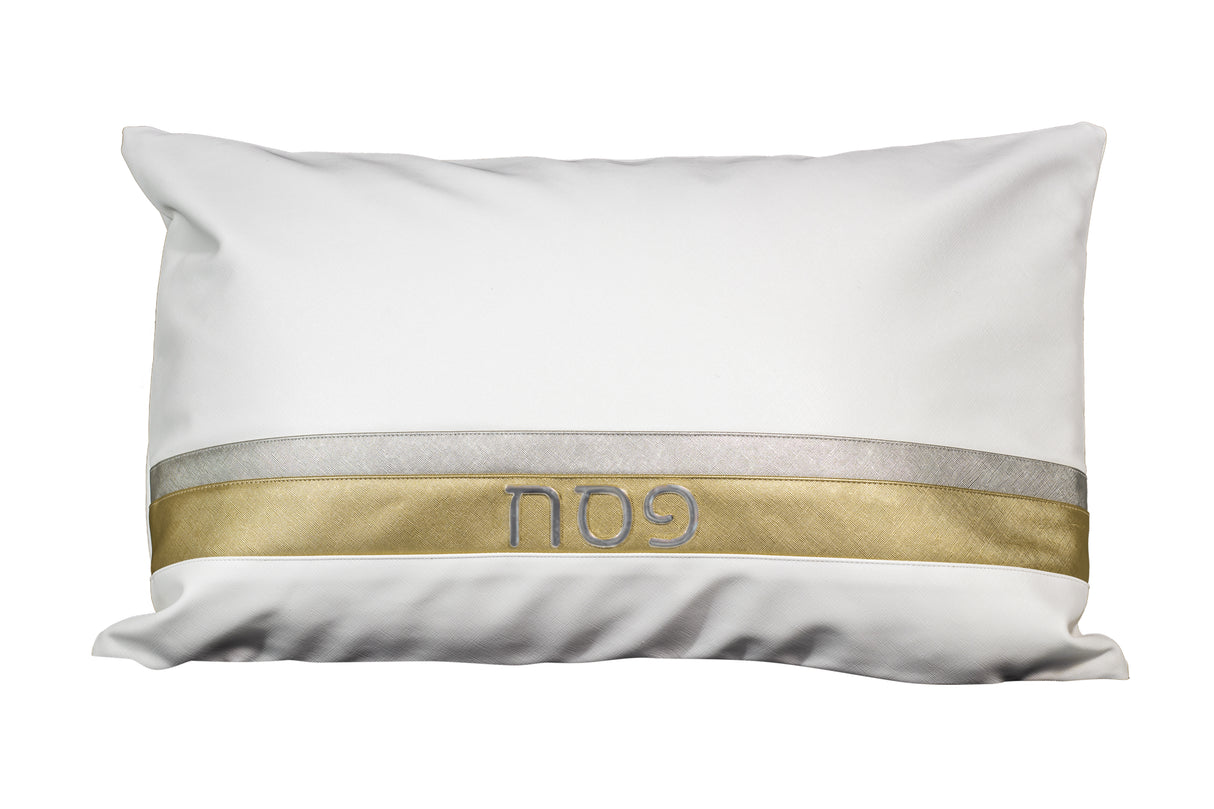 Leather Pesach Seder Pillow Stripe Design - LEHADAR