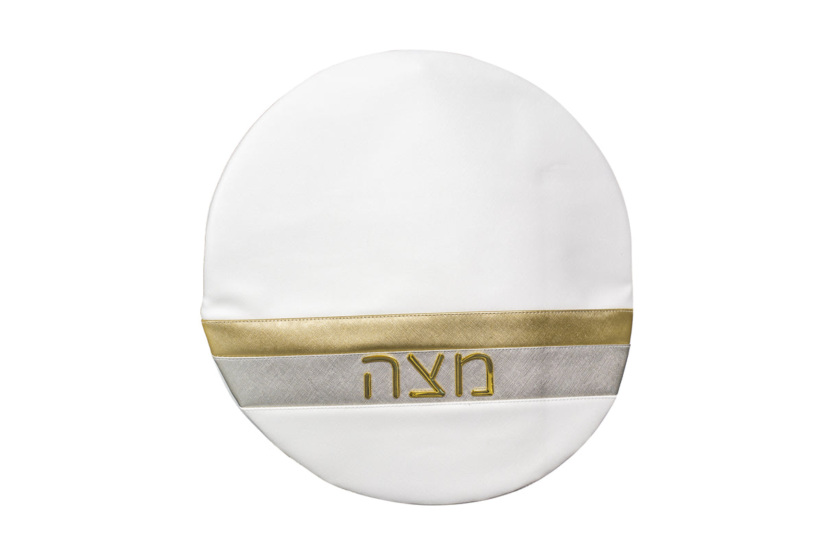 Leather Pesach Seder Matzah bag Stripe design - LEHADAR