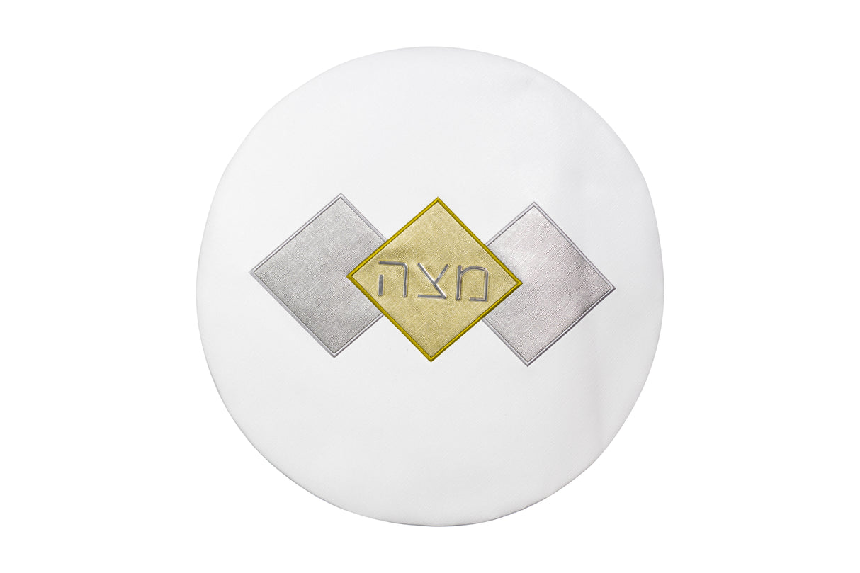 Leather Pesach Seder Matzah bag Diamond design - LEHADAR