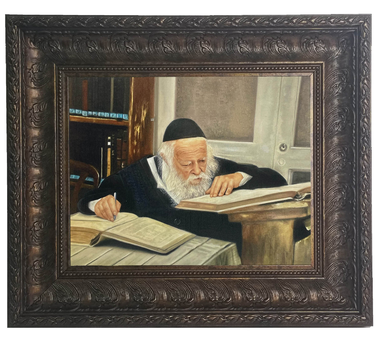 Reb Chaim Kanievsky Painting on Canvas, size: 11*14 - LEHADAR