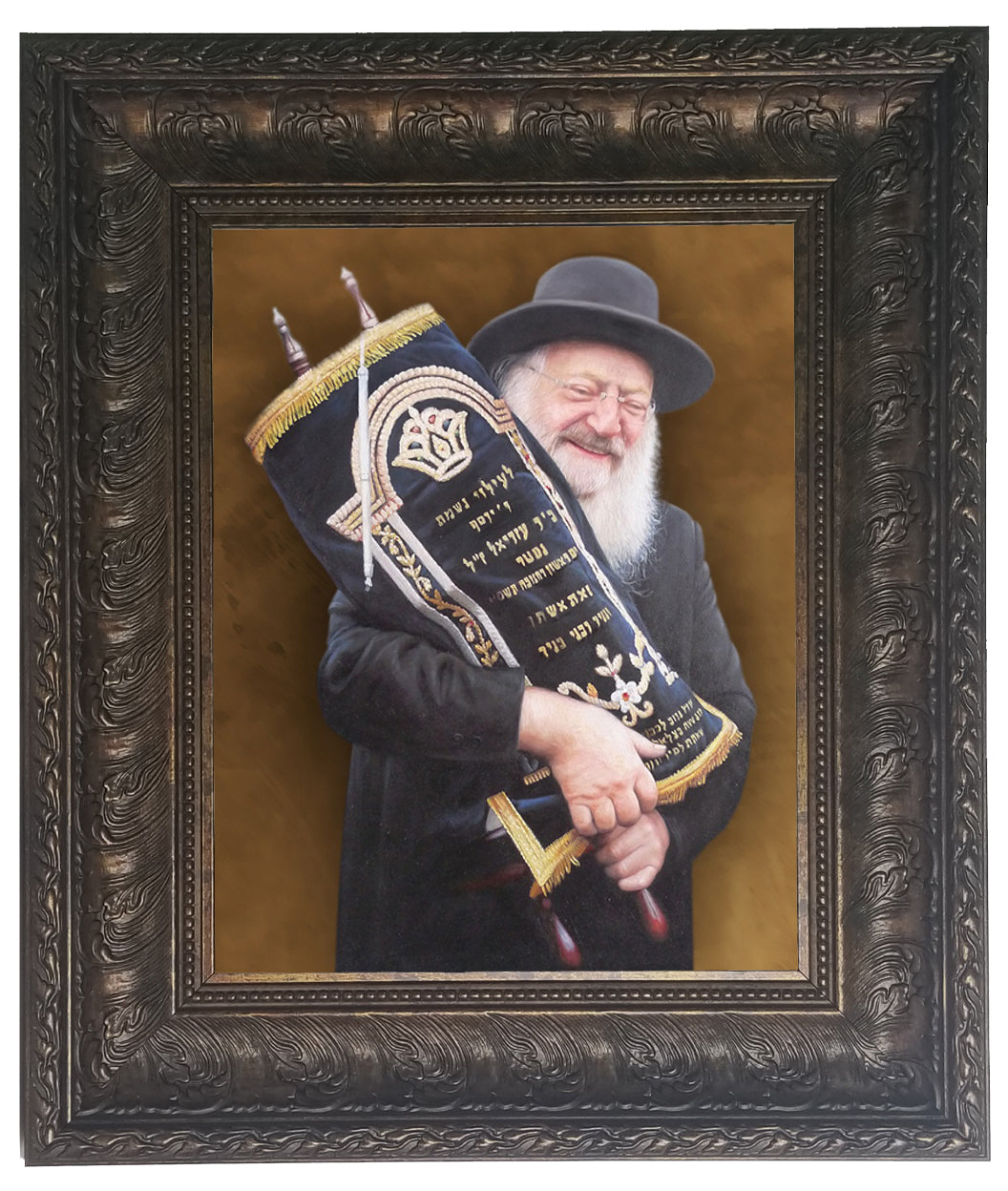 Rav Matisyahu Salomon picture- painting, size: 11*14 - LEHADAR