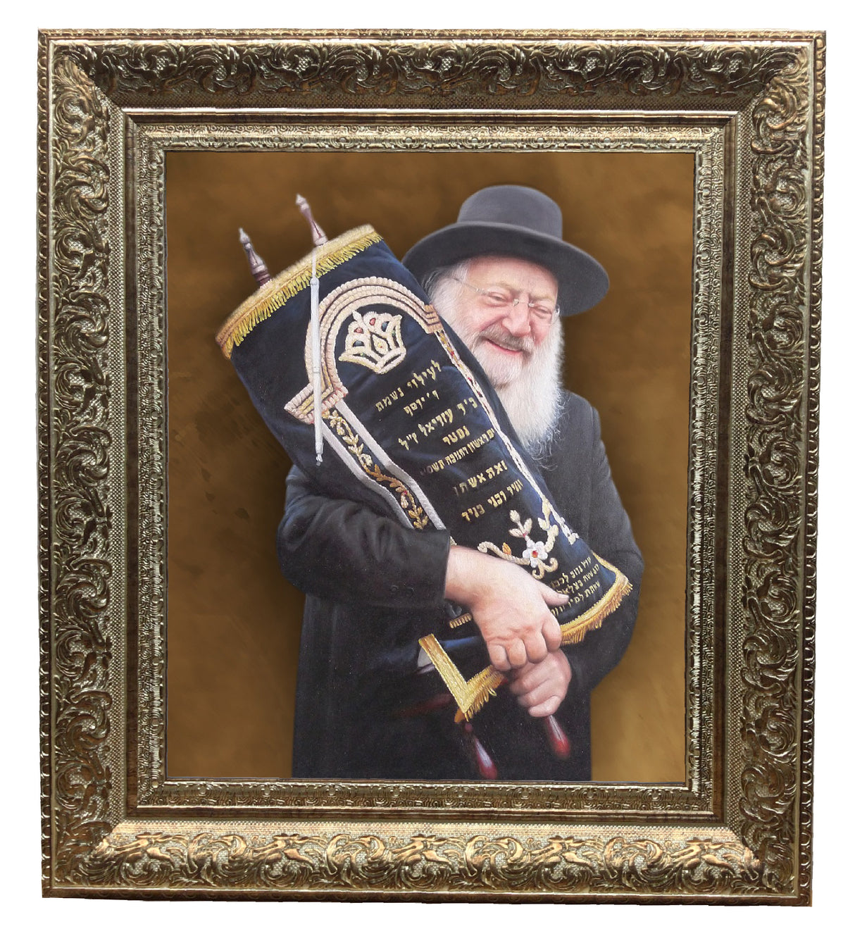 Rav Matisyahu Salomon picture- painting, size: 11*14 - LEHADAR