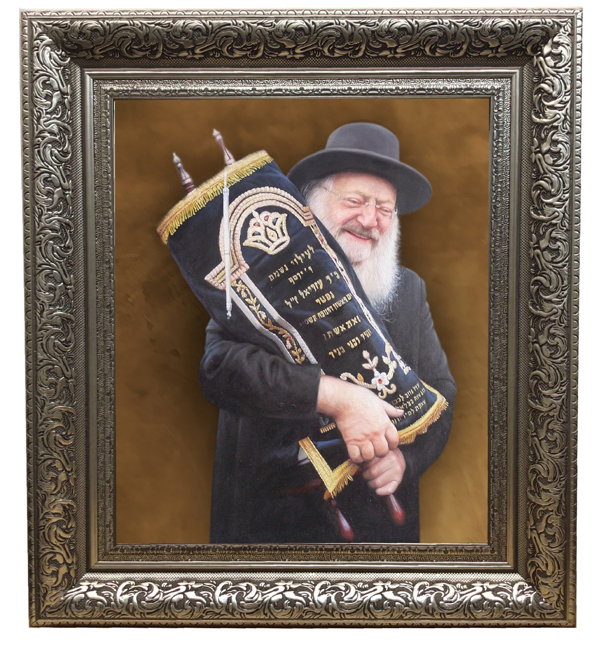 Rav Matisyahu Salomon picture- painting, size: 11*14 - LEHADAR