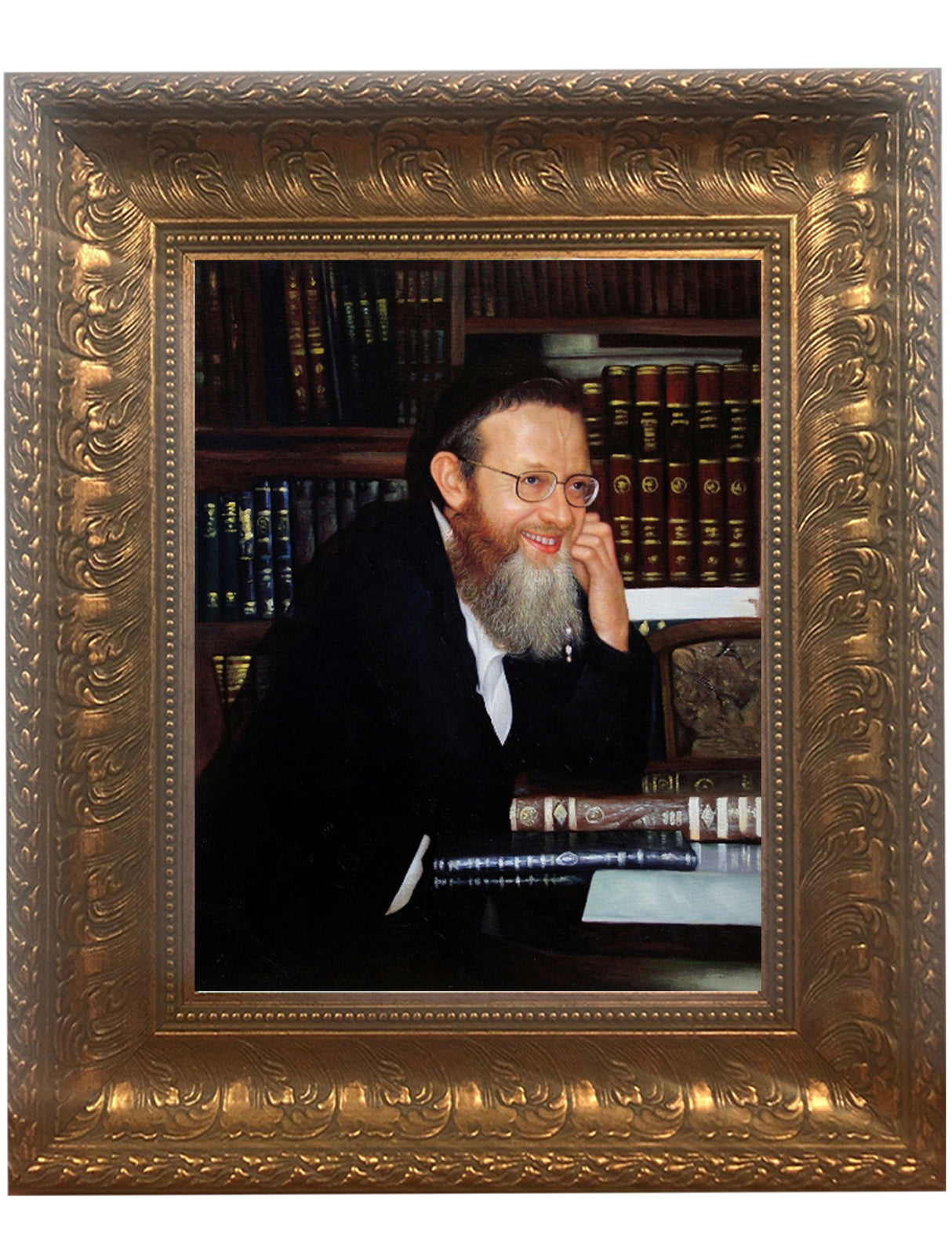Rabbi Asher Arieli Framed Picture-painting, size: 11*14 - LEHADAR