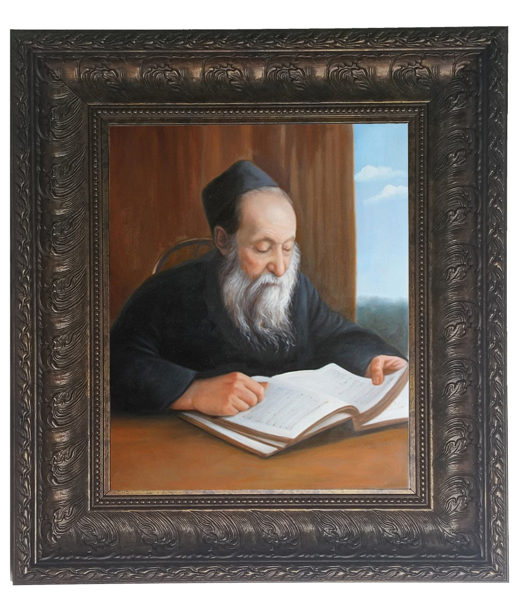 Rabbi Chaim Oizer framed picture- painting, size: 11*14 - LEHADAR