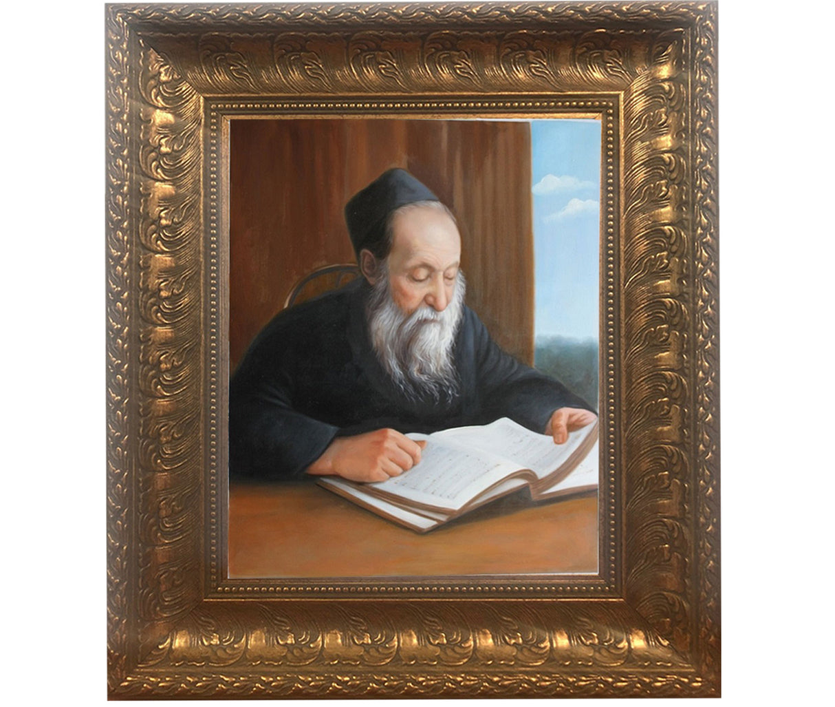 Rabbi Chaim Oizer framed picture- painting, size: 11*14 - LEHADAR
