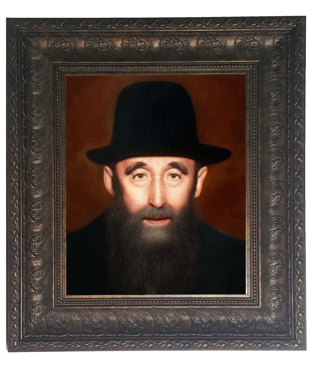 Rav Shmuel Brudney framed picture- painting, size: 16*20 - LEHADAR