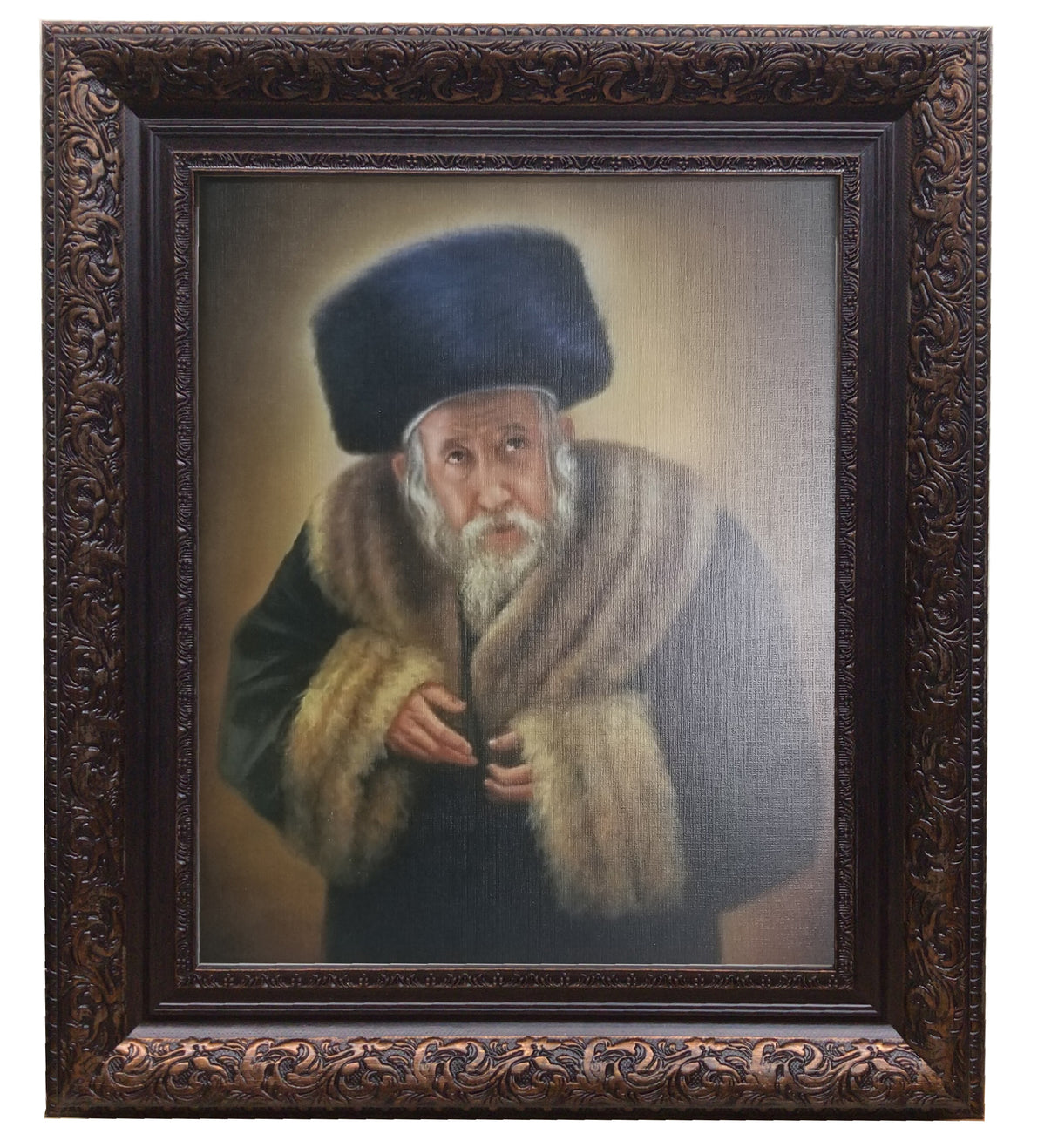 Tosher Rebbe Framed Picture- Painting, size: 11*14 - LEHADAR