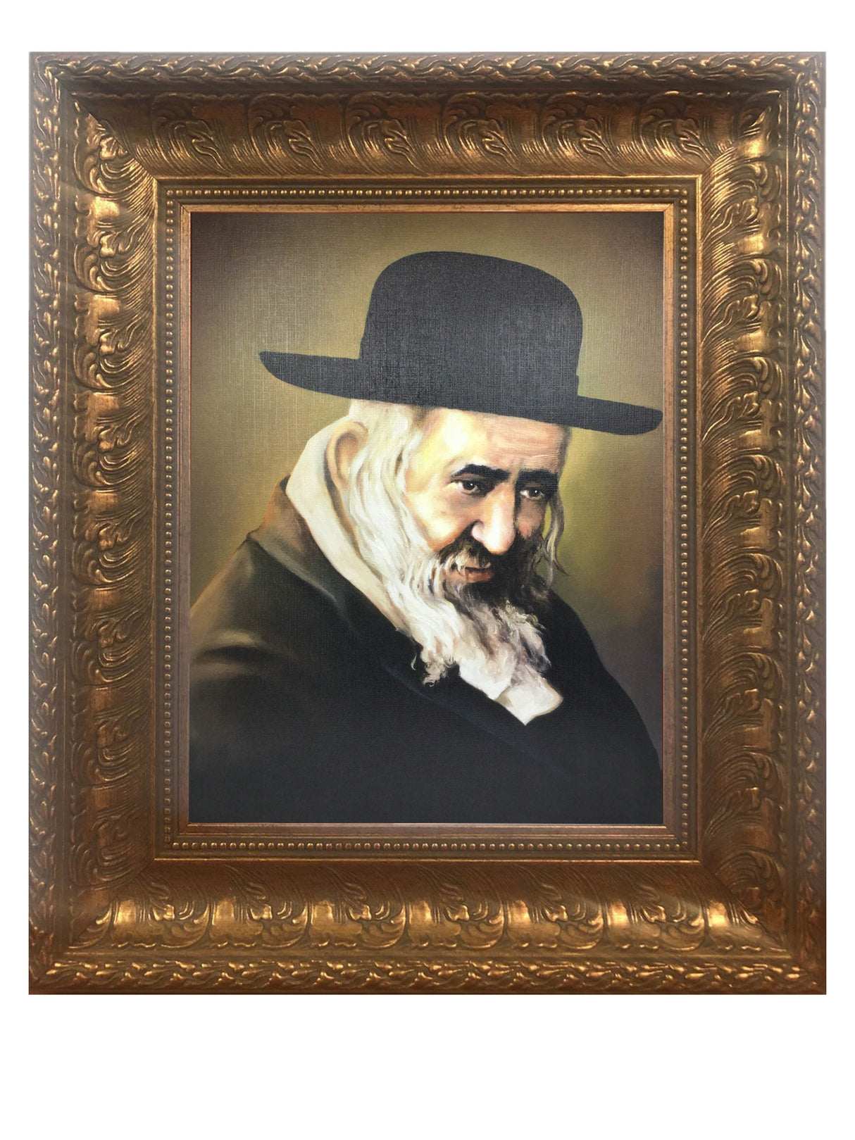 Reb Shaya'la Kerestirer Framed picture- gold Frame - LEHADAR