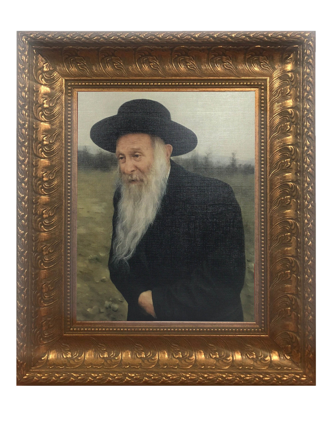 Reb Mordechai Steiner framed picture, size: 11*14 - LEHADAR