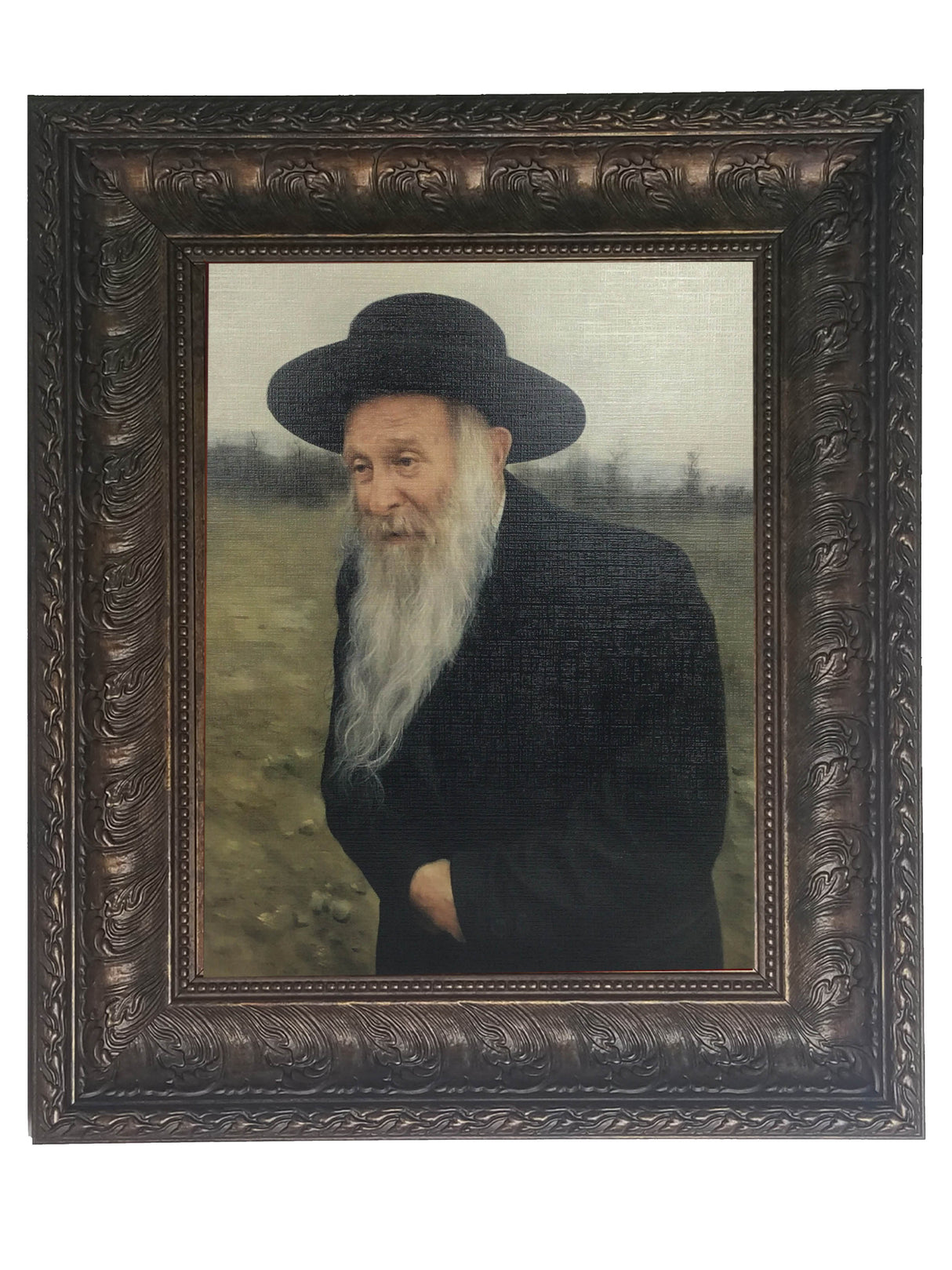 Reb Mordechai Steiner framed picture, size: 11*14 - LEHADAR