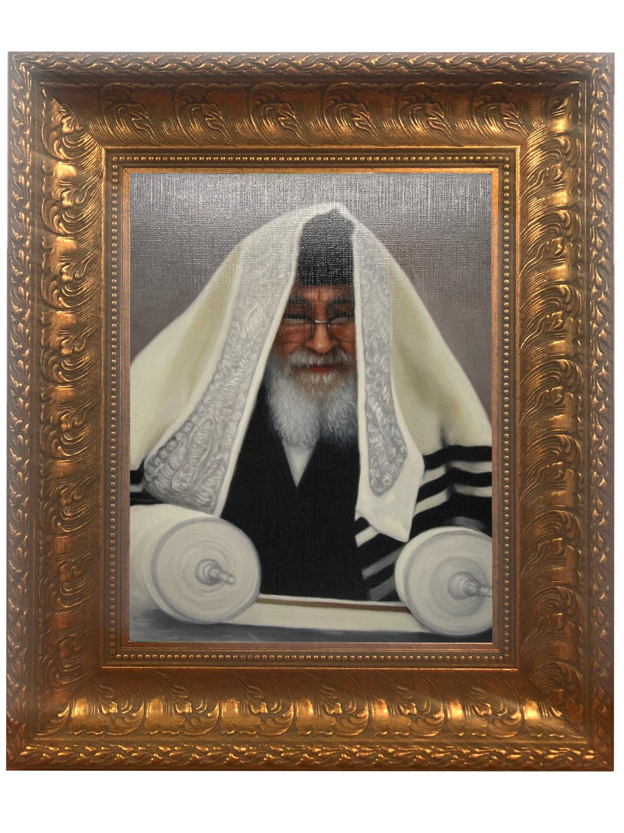 Skver Rebbe with Sefer Torah, size: 11*14 - LEHADAR